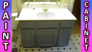 Paint a Cabinet + Bathroom Kitchen Cabinets HOW TO + Painting Tips EASY!!! vanity Paint a Cabinet + Bathroom Kitchen Cabinets HOW TO + Painting Tips EASY!!! vanity