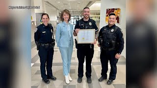 Lincoln Police officer awarded for rescuing woman from Holmes Lake in 2023