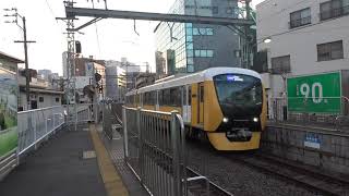 静岡鉄道静岡清水線A３００４ｆ普通列車新清水行き日吉町駅到着シーン2020.03.23.