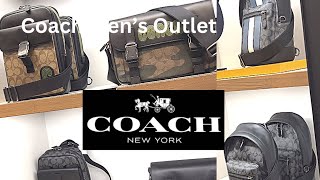 COACH OUTLET SALE MENS HANDBAGS | SHOP WITH ME