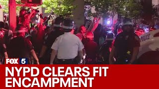 NYPD clears pro-Palestinian encampment at FIT; dozens arrested