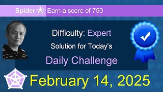 Microsoft Solitaire Collection: Spider - Expert - February 14, 2025