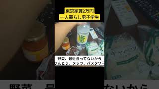 東京家賃2万円一人暮らし男子学生