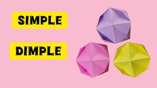 origami  Simple Dimple / How to make