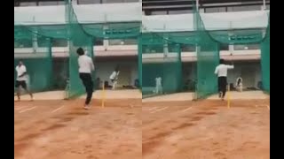 After announcing his comeback,S Sreesanth bowls an unplayable toe-crusher in nets