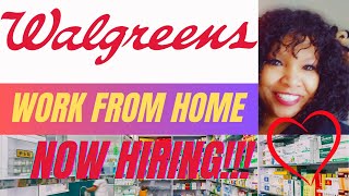 WALGREENS IS HIRING NOW | Work From Home Job ❤️ #workfromhome