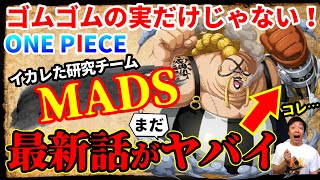 【ワンピース最新話】クイーンのサイボーグに元海軍大将との共通点！MADSで繋がるベガパンクとまさかの〇〇！【フランキーと親子説】