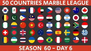 50 Countries Marble Race League Season 60 Day 6/10 Marble Race in Algodoo