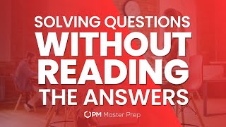 How to Solve PMP Questions Without Even Reading The Answers