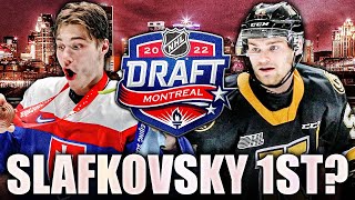 Juraj Slafkovsky 1ST OVER SHANE WRIGHT? Re: Corey Pronman 2022 NHL Draft Rankings Top PRospects News