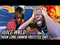 JUICE WRLD IS NOT A HUMAN! | Juice WRLD Freestyles For An Hour Over Eminem Beats Part 1 (REACTION)