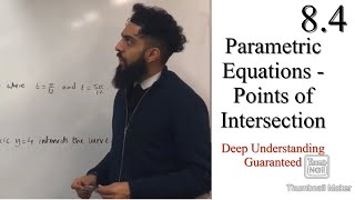 Edexcel A level Maths: 8.4 Points of Intersection (using parametric equations)