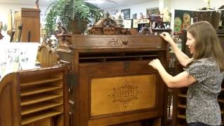 Antique Wooton Desk, Antique furniture in great condition from our antiques mall.