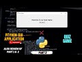 Quiz Game Using Python | User Screen of Game | Tkinter GUI Project | Crazy Coders