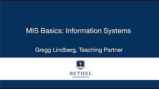 MIS Basics: Information Systems