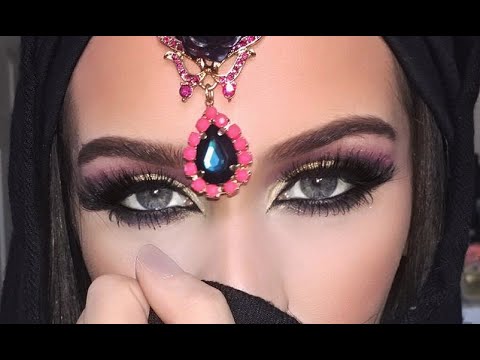 Dramatic Arab Style Eye Makeup Tutorial Youtube