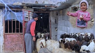 🌧☔️❄️Iran Nomadic Life: A rainy day among the nomads of Iran: Cold Winter Days in Nomadic Life! 🌧️❄️