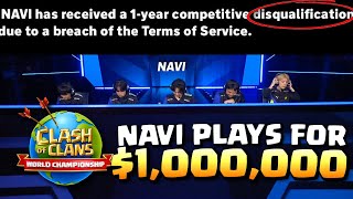 How NAVI went from DISQUALIFIED to playing for $1,000,000 at CLASH WORLDS! Clash of Clans