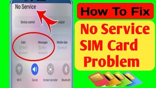 How to Fix No Service SIM Card Problem On Android (2024) | SIM Card No Service Problem