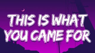 Calvin Harris - This Is What You Came For ft. Rihanna (Lyrics)
