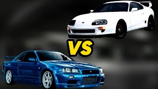 Skyline R34 VS Supra MK4 - JDM Showdown