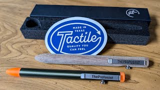 Micarta and Embrite Orange OD Green Aluminum Bolt Action Pen Standard Tactile Turn - Limited Release