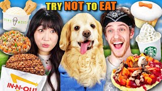 Try Not To Eat - Dogs vs Dog Dishes! (Puppuccino, Pup Patty, Pupcakes) | People