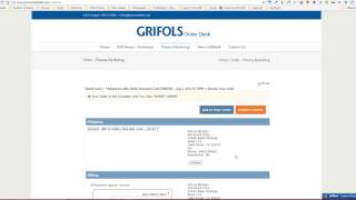 Grifols Order Desk - How To Static