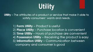 Economic Utility