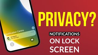 Must Know iPhone Privacy Tips I Disable Notification Centre From iPhone Lock Screen