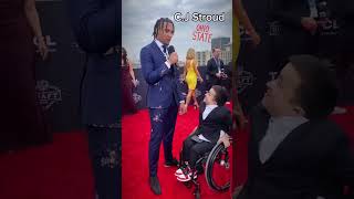 Behind the scenes with Alec on the NFL Draft Red Carpet
