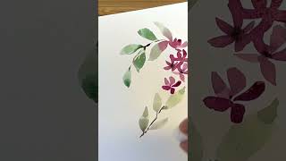How to paint watercolor flirting heart for Valentine’s Day card #watercolortutorial #shortvideo #art