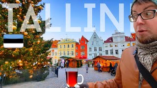 🇪🇪 CHRISTMAS Markets in TALLINN, ESTONIA 2020 | What is GLÖGI? | Things to Do in TALLINN in ONE DAY!