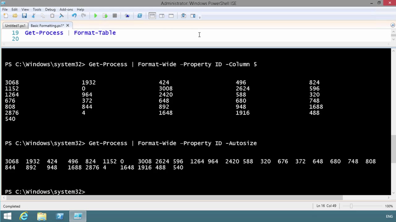 17 Powershell Basic Formatting Youtube