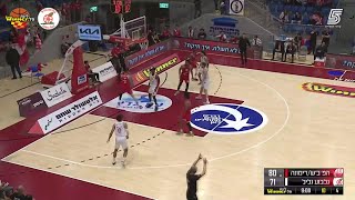 Payton Willis 3-pointers in Hapoel Altshuler Shaham Be'er Sheva/Dimona vs. Hapoel Gilboa Galil