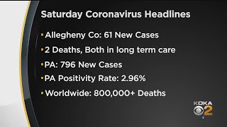 Pennsylvania Reports 796 New Coronavirus Cases