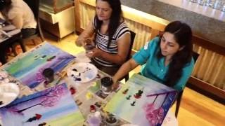 Drizzling in Paris | GroupArtCircle | Painting Party Pune