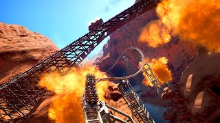 Tons of Explosions on this Runaway Mine Coaster!