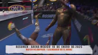 CMLL - MATCH RELÁMPAGO / LEGENDARIO VS EL AUDAZ / ARENA MÉXICO / 10-01-25