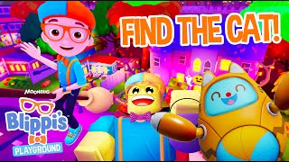 Blippi Finds his Missing Cat in Roblox! Halloween Gaming Videos for Kids