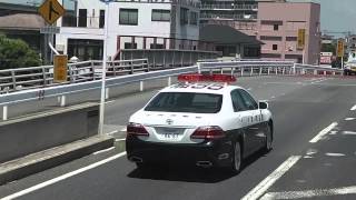 2014/08/11 ゆっくりと流すパトカー 船橋市中野木陸橋