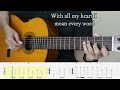 beautiful in white westlife fingerstyle guitar tutorial tab.