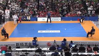 Atsushi Kawase vs Salahat Hasanov 12th Shinkyokushin World Karate Championship Tokio 2019