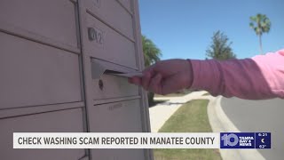 Check washing scam reported in Manatee County