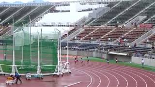 第48回愛媛県ジュニアオリンピック選考会・女子C800m予選4組、1着：塩崎乃愛（中萩中）2分38秒06