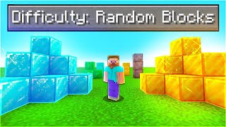 Can You Beat Minecraft If The Blocks Are Random?