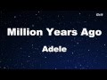 Million Years Ago - Adele Karaoke 【With Guide Melody】Instrumental