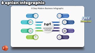 45.PowerPoint Presentation - 8 Step Modern Business Infographic