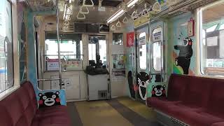 熊本電鉄01形乗車　熊本電鉄菊池線 北熊本～上熊本　01-135で撮影