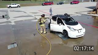 Nissan Leaf EV Fire - FCL-X Extinguishing Agent - No Reignition